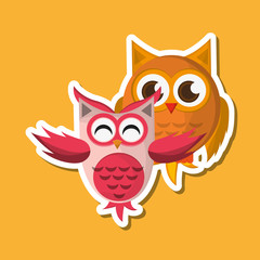 Vector illustration of an Owl, graphic design, animal represent knowledge