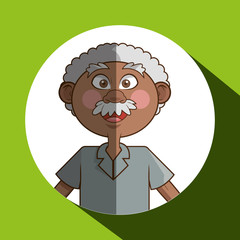 Vector illustration of Grandparents, graphic design