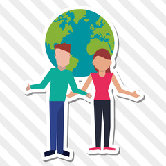 Social media graphic design, vector illustration