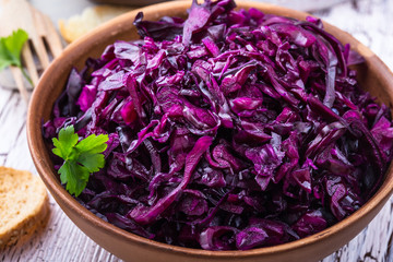 Pickled red cabbage © istetiana