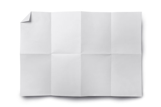 Empty white Crumpled paper isolate
