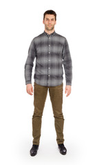 Full body Caucasian man standing