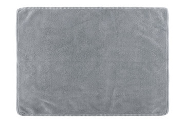 gray fabric  isolated