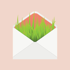 ecology envelope icon