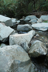 Large Mountain River Rocks
