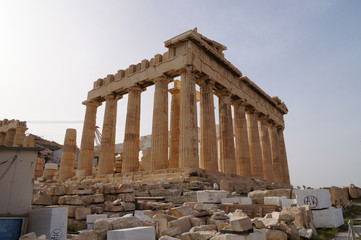 Obraz premium Świątynia Partenonu na Akropolu w Atenach, Grecja