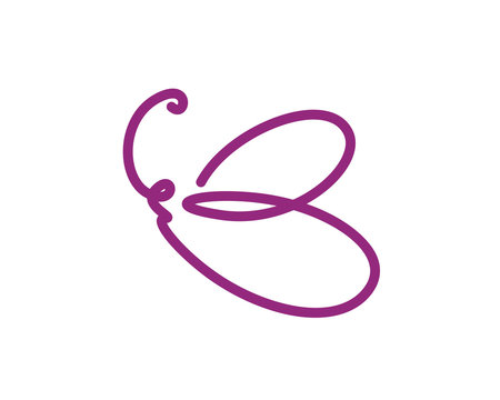 B Butterfly Logo