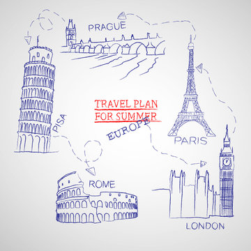Travel plan for summer
