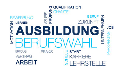 Ausbildung text cloud