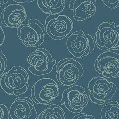floral seamless pattern with roses. Vector illustration for your design