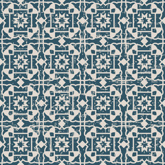 Seamless worn out antique background 141_outline geometry cross