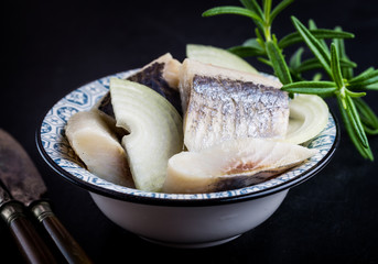 Herring with onion