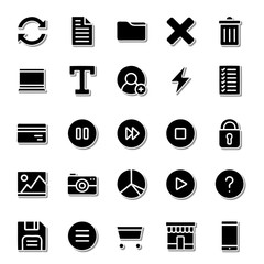 Thick icon set