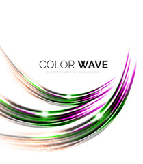 Blurred vector wave design elements