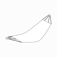 Hammock icon, isometric 3d style