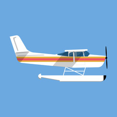 Small amphibian seaplane