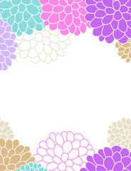 Floral spring and summer themed banner design