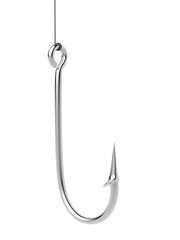 Steel fishing hook