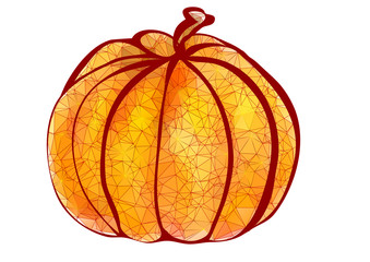 pumpkin polygonal design