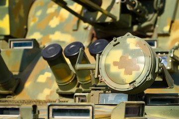 Detail of military tank