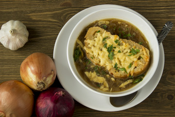 french onion gratin soup