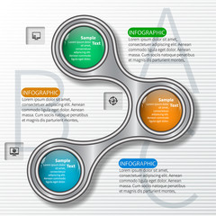 Abstract 3D Paper Infographics