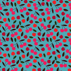 Pattern of cherries.