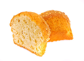 Sweet Cake Isolated on White Background