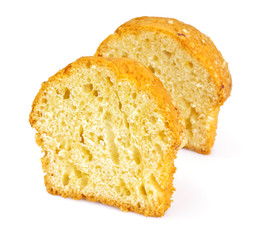 Sweet Cake Isolated on White Background