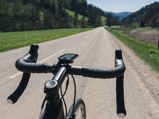 Road Cycling handlebar POV