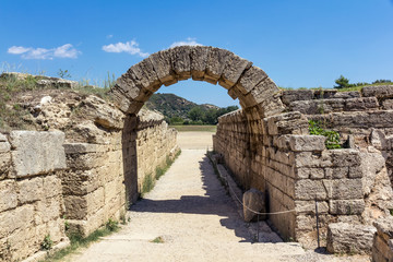 Olympia ancient stadium in Greece