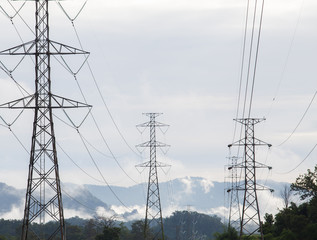 high voltage electrical pole structure