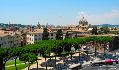Naklejka premium Cityscape of Rome.