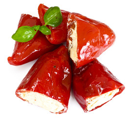 Paprika Stuffed with Goat Cheese