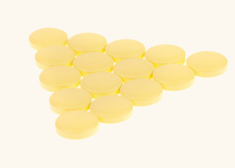 Pills isolated on white background