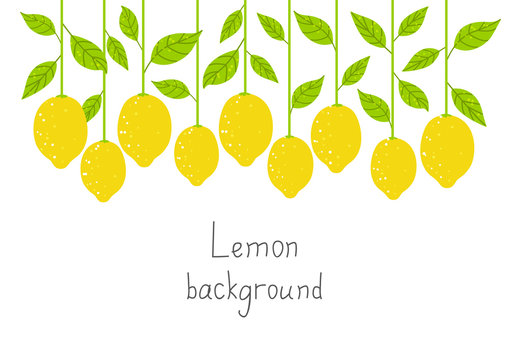 Lemon background for Your design 