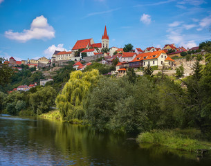 Fototapeta premium .Beautiful view of the old town of Znojmo Czech.