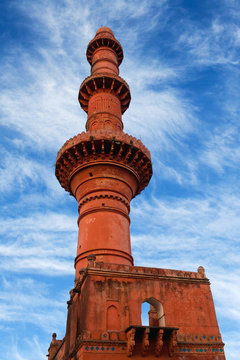 Chand Minar tower in Daulatabat Fort in Maharashtra, India