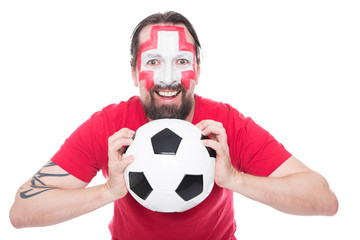 Fußballfan der schweizer Nationalmannschaft