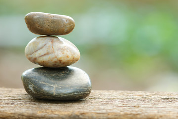 Tower stone with beautiful bokeh in the background background. Concept of tranquility,peace and relaxing.

