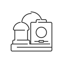 Fototapeta premium line icon Medical Device Icon, Dialysis machines