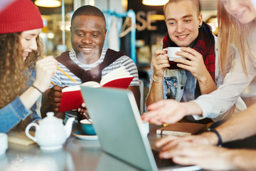 Students at break
