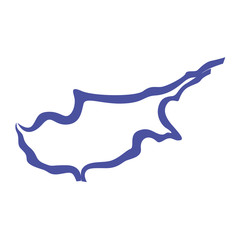 Carte Chypre, contours