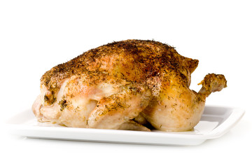 Turkey isolated over white