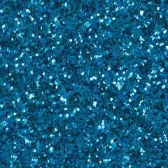 Texture from blue glitter. Seamless square texture.