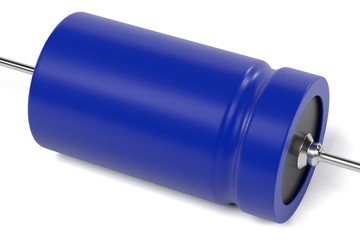 3d rendering of capacitor electronic part