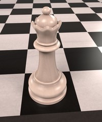 3d rendering of chess board game