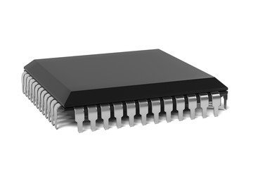 3d rendering of computer chip