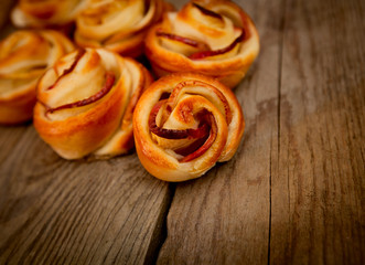 Tasty homemade apple cakes