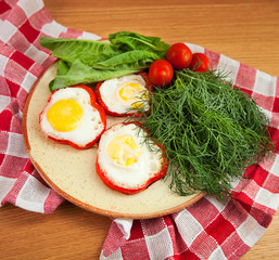 Omelet with pepper